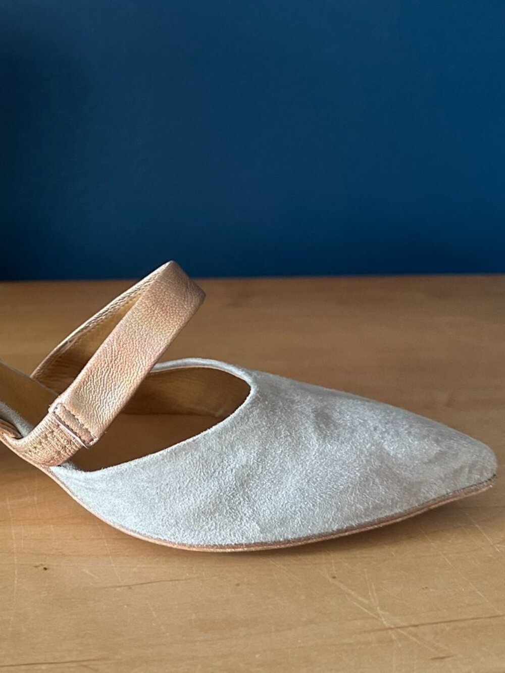 Coclico grey suede heels with pink strap size 40/10